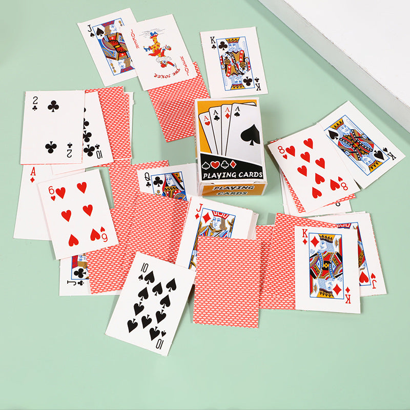 10pcs Mini Poker Cards Compact Magic Props Fun Game Holiday Supplies