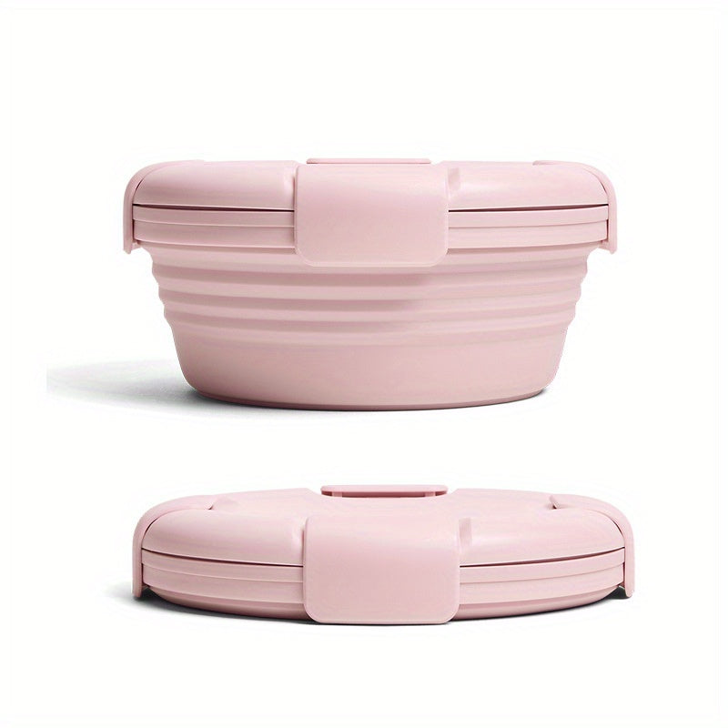 Camping Water Bowl Silicone Lightweight Folding Lunch Box