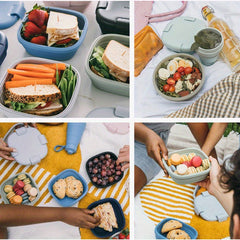 Camping Water Bowl Silicone Lightweight Folding Lunch Box