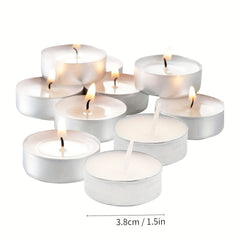 10pcs Smokeless Tea Candles for Office and Home Use