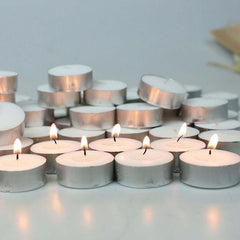 10pcs Smokeless Tea Candles for Office and Home Use