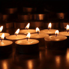 10pcs Smokeless Tea Candles for Office and Home Use