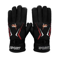 Winter Gloves Warm Thick Printing Skin Feeling Cloth Finger Gloves
