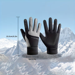 Winter Warm Gloves Anti Slip Touch Screen Waterproof