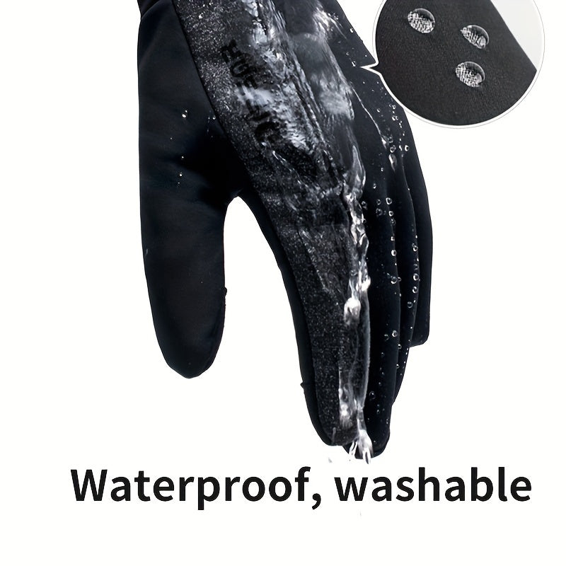Winter Warm Gloves Anti Slip Touch Screen Waterproof