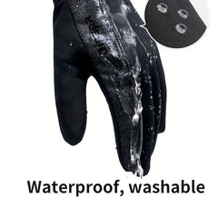 Winter Warm Gloves Anti Slip Touch Screen Waterproof