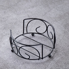 Metal Coaster Holder Iron Frame Tray Fits Round and Square Coasters