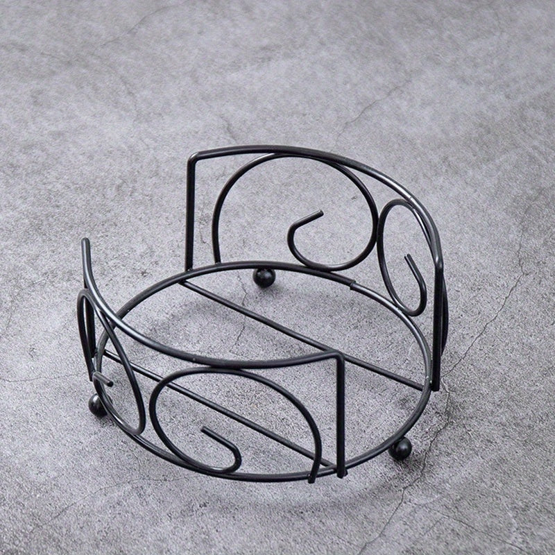 Metal Coaster Holder Iron Frame Tray Fits Round and Square Coasters