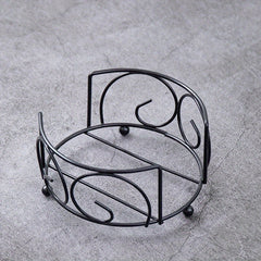 Metal Coaster Holder Iron Frame Tray Fits Round and Square Coasters