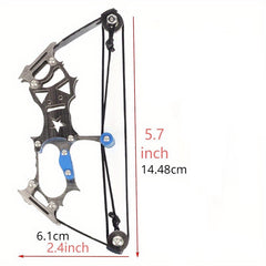 Mini Composite Bow Archery Set Stainless Steel Mini Bow Decompression Toy