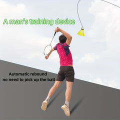 Badminton Training Set with 3 Hooks, Ropes, and Cords