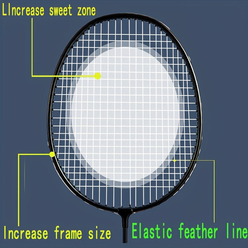 2pcs Badminton Rackets For Adults - Indoor Outdoor Exercise