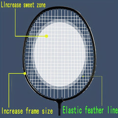 2pcs Badminton Rackets For Adults - Indoor Outdoor Exercise