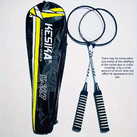 Durable Badminton Rackets for Youth and Adults, 2 Rackets for Training