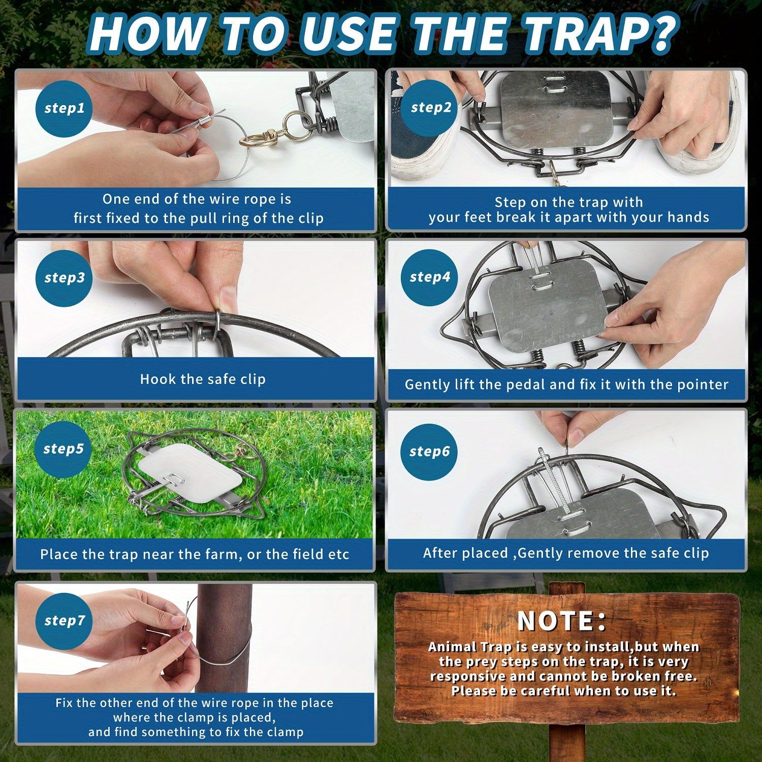 Outdoor Humane Mouse Trap Packaged With Paper Box