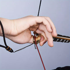 Archery Thumb Ring with Engraving Pattern, Copper Material