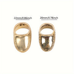 Archery Thumb Ring with Engraving Pattern, Copper Material