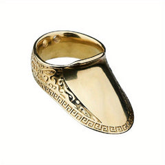 Archery Thumb Ring with Engraving Pattern, Copper Material