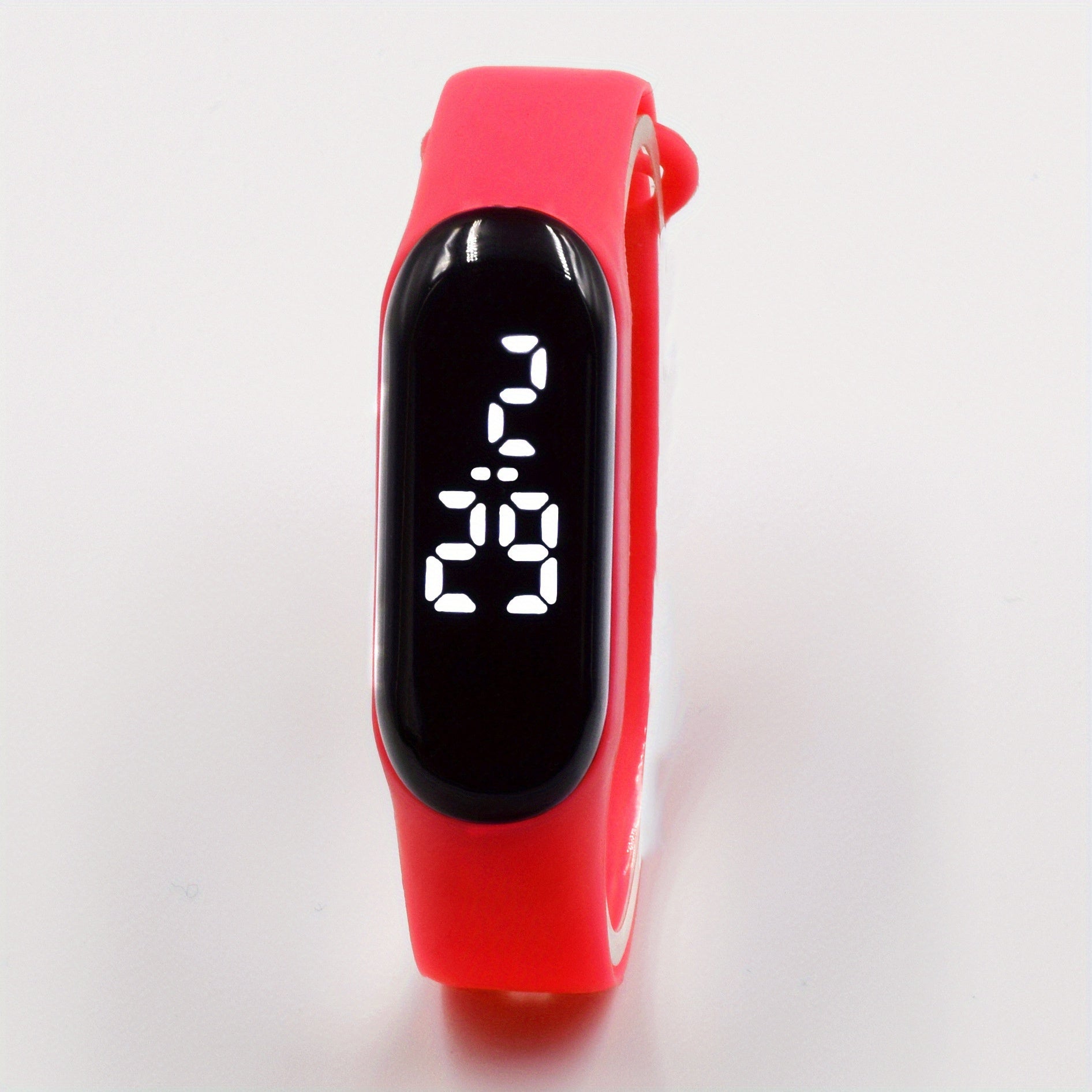 LED Digital Touch Screen Sports Watch Silicone Band Students