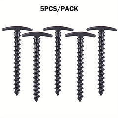 10pcs Camping Tent Ground Nails Screw Stakes for Hiking