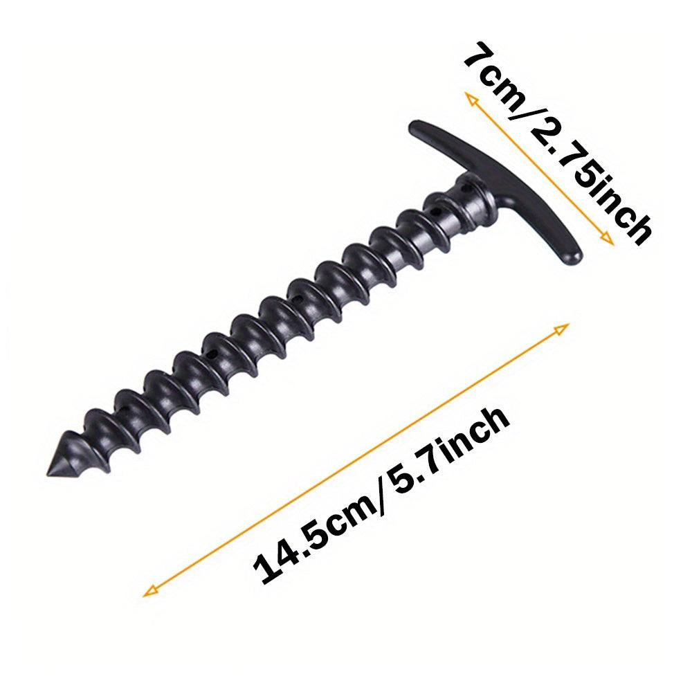 10pcs Camping Tent Ground Nails Screw Stakes for Hiking