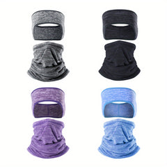 2 Pack Winter Ear Warmer Headband & Neck Warmers Set for Cycling Skiing