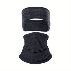 2 Pack Winter Ear Warmer Headband & Neck Warmers Set for Cycling Skiing