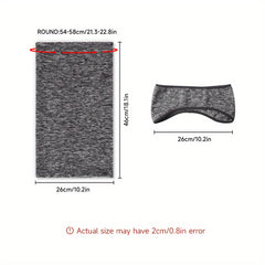 2 Pack Winter Ear Warmer Headband & Neck Warmers Set for Cycling Skiing
