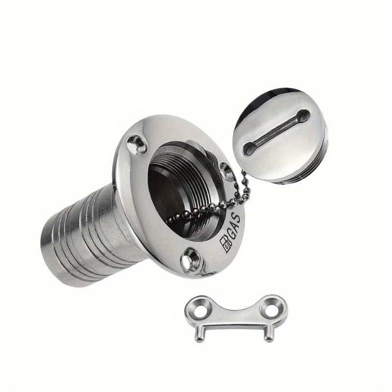 Stainless Steel Fuel Water Tank Cap Gas Cap Replacement Key Yacht Marine