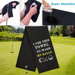 Funny Golf Towel with Clip for Women