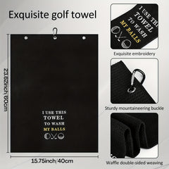Funny Golf Towel with Clip for Women