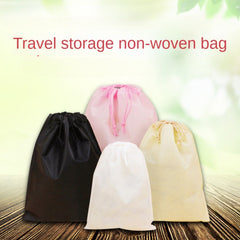 12pcs Portable Shoe Drawstring Storage Bag Non Woven Fabric Clothes Storage Bag