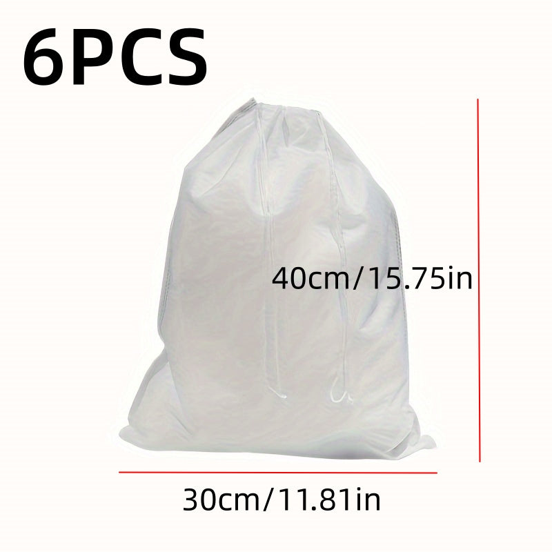 12pcs Portable Shoe Drawstring Storage Bag Non Woven Fabric Clothes Storage Bag