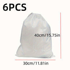 12pcs Portable Shoe Drawstring Storage Bag Non Woven Fabric Clothes Storage Bag