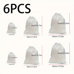 12pcs Portable Shoe Drawstring Storage Bag Non Woven Fabric Clothes Storage Bag