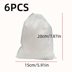 12pcs Portable Shoe Drawstring Storage Bag Non Woven Fabric Clothes Storage Bag