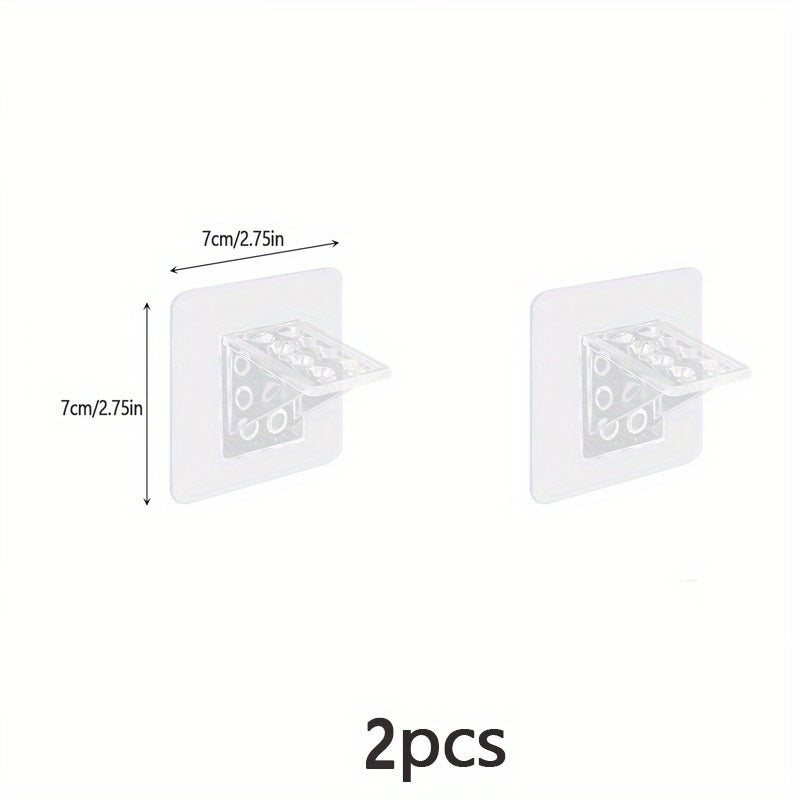4pcs Self Adhesive Shelf Support Pegs Closet Cabinet Clips