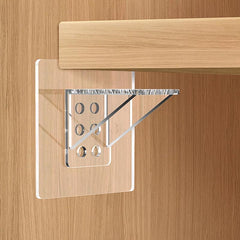 4pcs Self Adhesive Shelf Support Pegs Closet Cabinet Clips