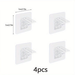 4pcs Self Adhesive Shelf Support Pegs Closet Cabinet Clips