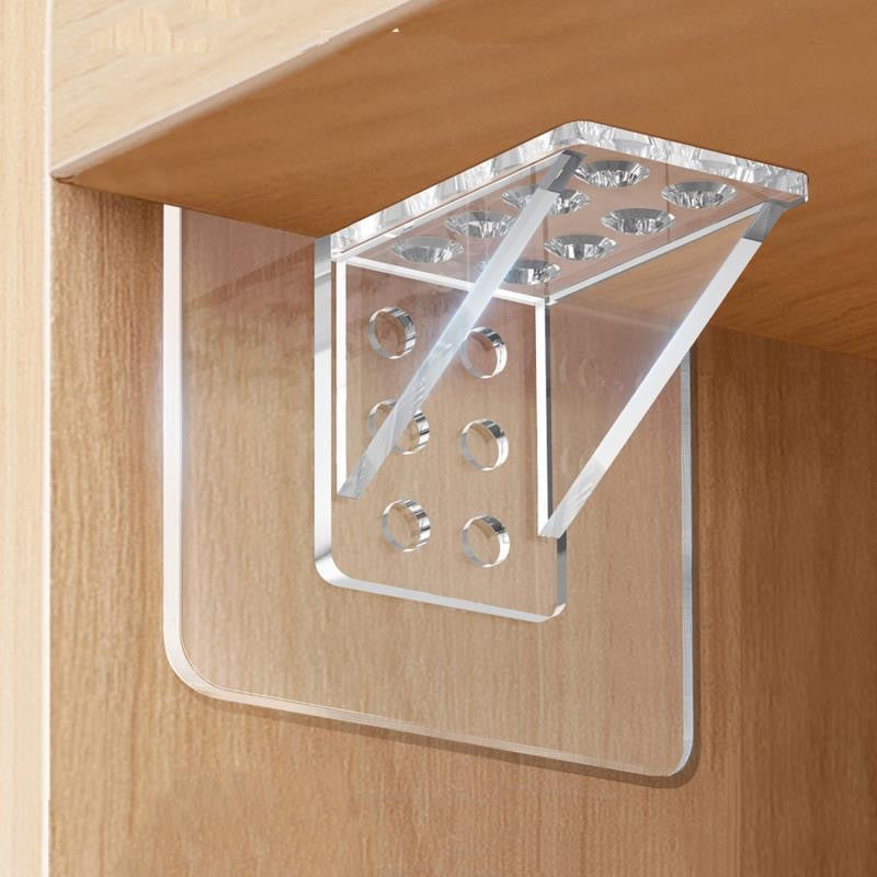4pcs Self Adhesive Shelf Support Pegs Closet Cabinet Clips