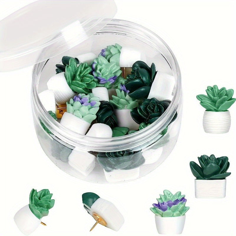 9pcs Succulent Pot Resin Wall Decoration