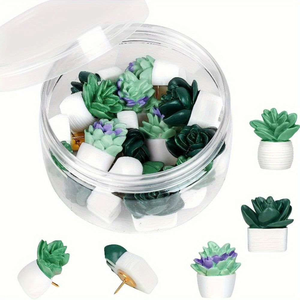 9pcs Succulent Pot Resin Wall Decoration