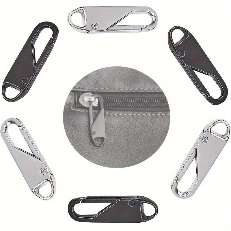 7pcs Zipper Slider Zipper Head Travel Bag Hanging Accessories
