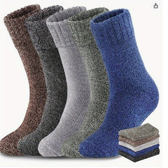 Men's Thermal Solid Socks for Winter & Autumn