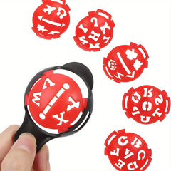 12PCS Golf Ball Marking Alignment Kit - Three Track Plastic Design