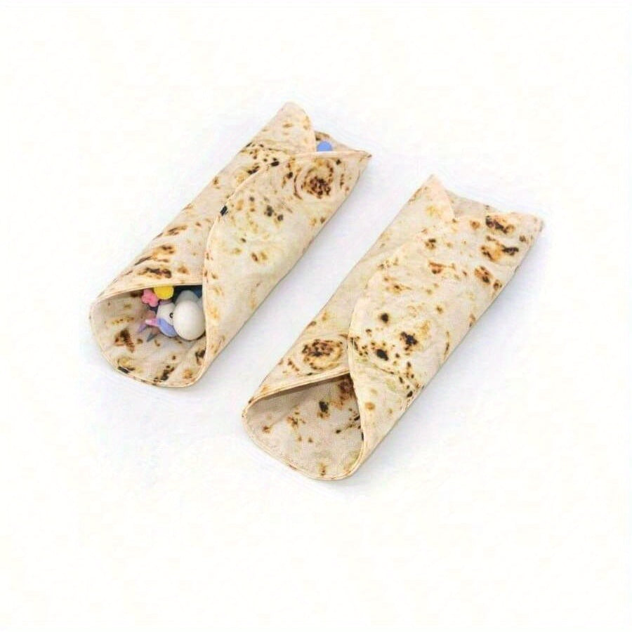 Makeup Holder Pencil Roll Up Case Pancake Pen Case Stationery Bag