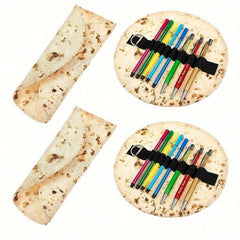 Makeup Holder Pencil Roll Up Case Pancake Pen Case Stationery Bag