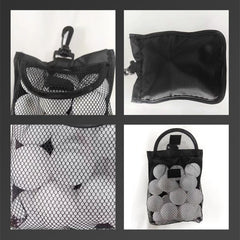 Portable Golf Ball Bag Mesh Holder for Clubs