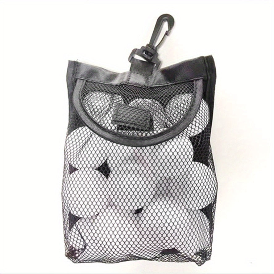 Portable Golf Ball Bag Mesh Holder for Clubs