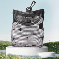 Portable Golf Ball Bag Mesh Holder for Clubs